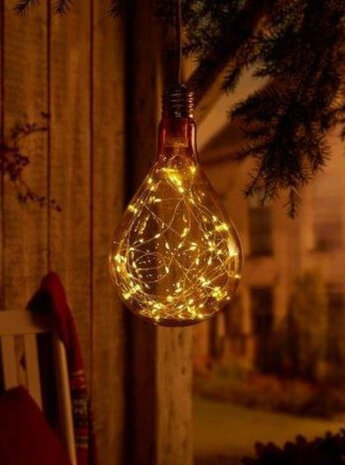 hanglamp Pear 60 led 16 x 16 x 28 cm brons 2-delig
