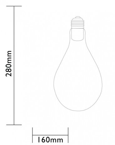 hanglamp Pear 60 led 16 x 16 x 28 cm brons 2-delig