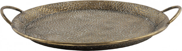 dienblad Belden 45 x 39 x 6,5 cm staal brons