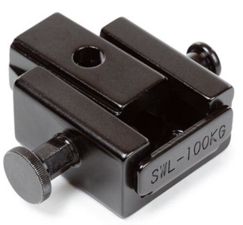 klem apparatuur 100 kg 5 x 5 cm staal zwart