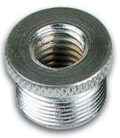 verloopnippel 3/8&quot; - 5/8&quot; staal zilver