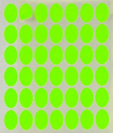 etiketten zelfklevend 17 x 24 mm papier groen 210 stuks