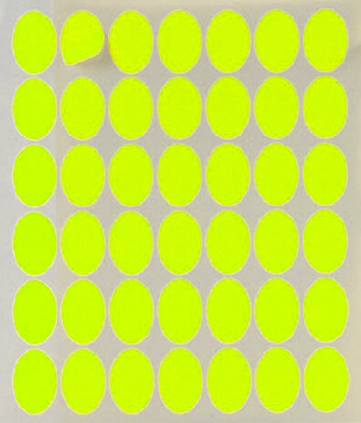 etiketten zelfklevend 17 x 24 mm papier geel 210 stuks