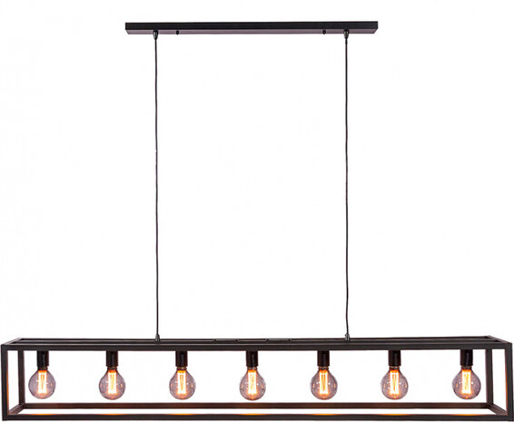hanglamp Jazz E27 40W&nbsp;168 x 25 cm staal zwart
