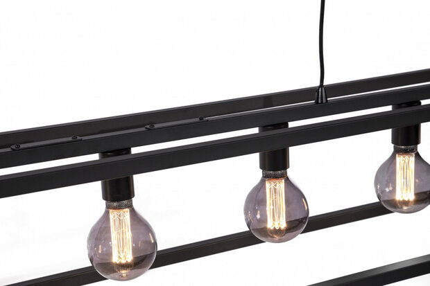 hanglamp Jazz E27 40W&nbsp;168 x 25 cm staal zwart