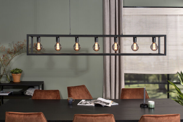 hanglamp Jazz E27 40W&nbsp;168 x 25 cm staal zwart