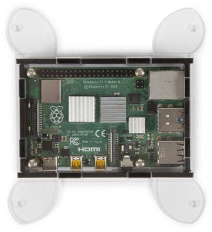 vesa-behuizing voor raspberry pi 4 plexiglas 22-delig