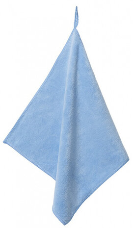 theedoek vierkant 40 cm polyester blauw