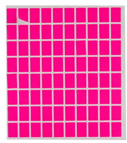 etiketten zelfklevend 12 x 18 mm papier roze 400 stuks