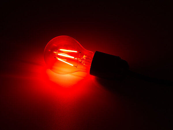 ledlamp feestslinger A60 E27 4W 10,5 cm glas 4-delig