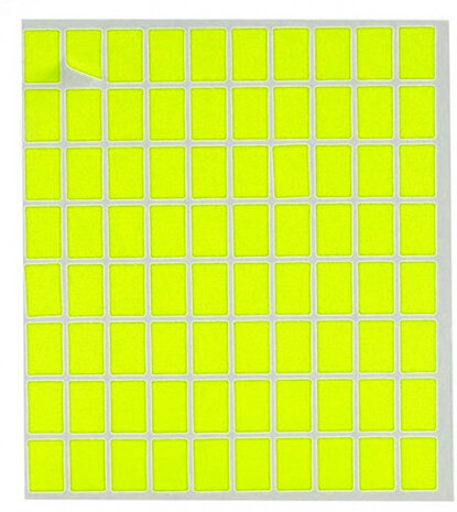 zelfklevende etiketten 12 x 18 mm papier rechthoek geel