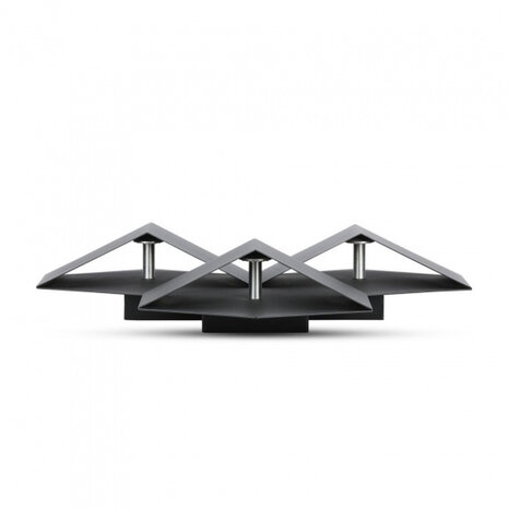 wandlamp VT-709 9W 3000K 990lm 44 cm aluminium zwart