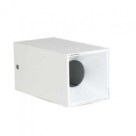 plafondspot VT-882 GU10 35W IP20 vierkant 14 x 7,4 cm wit