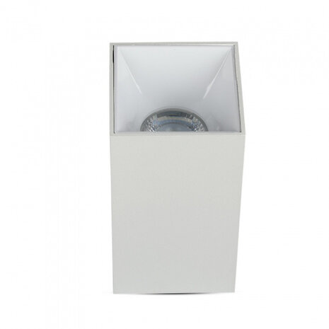 plafondspot VT-882 GU10 35W IP20 vierkant 14 x 7,4 cm wit