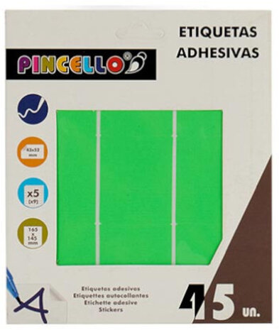 zelfklevende etiketten 43 x 52 mm papier groen