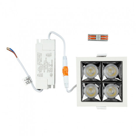 reflector VT-2-16 led 16W 5700K 1280lm aluminium wit