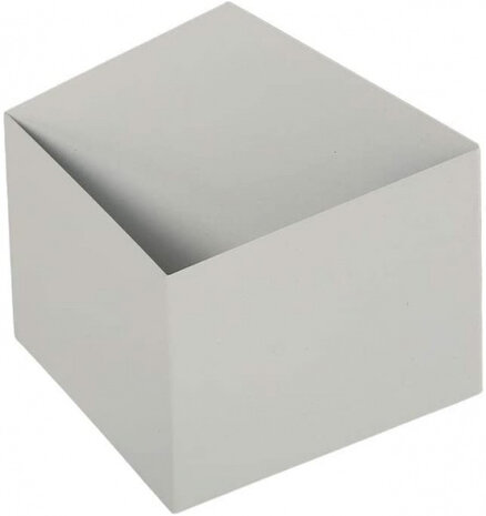 wandlamp VT-803 IP20 3W 3000K 300 lm 22 x 8 cm staal wit