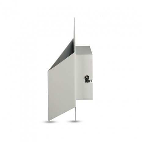 wandlamp VT-803 IP20 3W 3000K 300 lm 22 x 8 cm staal wit