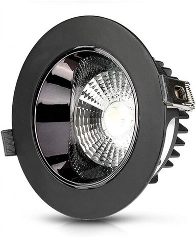 ledlamp VT-2-13 10W 6400K 800lm aluminium zwart