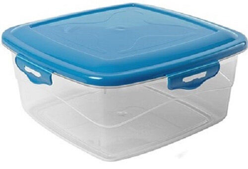 vershoudbak 1,8 liter blauw/transparant