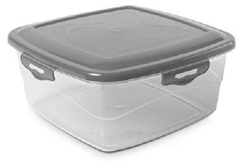 vershoudbak 1,8 liter transparant/grijs