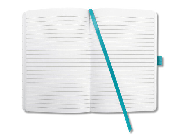 notitieboek Jolie A5 hardcover gelinieerd turquoise