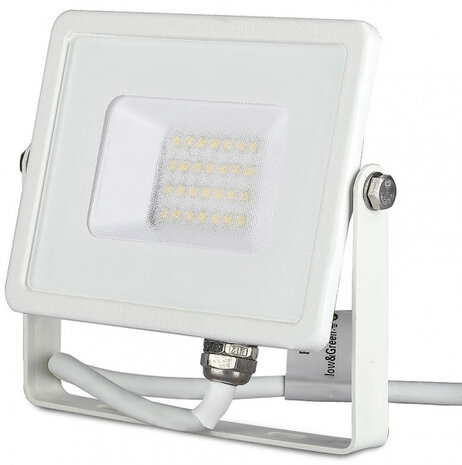 schijnwerper VT-20 20W 6400K 1600lm aluminium wit