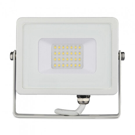 schijnwerper VT-20 20W 6400K 1600lm aluminium wit