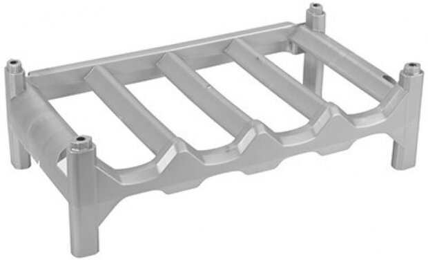 wijnrek 13 x 24 x 41 cm zilver 2-delig