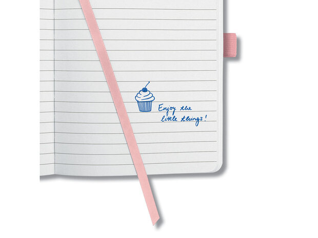 notitieboek Jolie A6 hardcover gelinieerd bruin