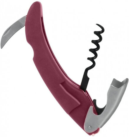 kurkentrekker Elite 22,7 cm ABS/RVS rood