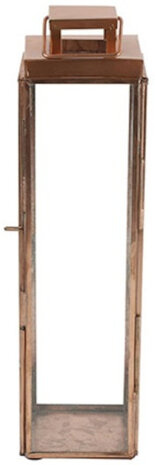 lantaarn Khalid 31 x 8 cm staal/nikkel koper