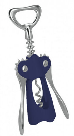 kurkentrekker Cav&igrave; 22,6 cm ABS/RVS blauw/zilver