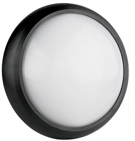 wandlamp VT-8014 led rond 8W 3000K 560lm IP54 zwart
