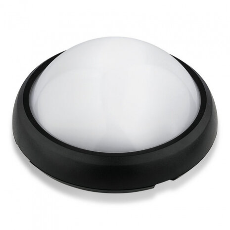 wandlamp VT-8014 led rond 8W 3000K 560lm IP54 zwart