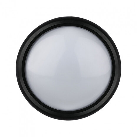 wandlamp VT-8014 led rond 8W 3000K 560lm IP54 zwart