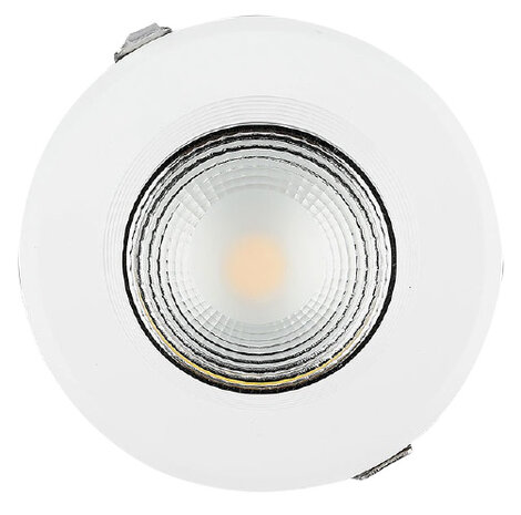 inbouwspot VT-26101 led 10W 1200lm 6400K 13,5 cm wit