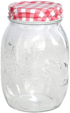 voorraadpot 500 ml 9 x 13 cm glas transparant