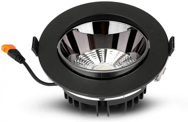 ledlamp VT-2-33 30W 3000K 2400lm aluminium zwart