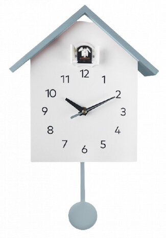 koekoeksklok 25 x 12 x 27 cm PVC wit/blauwgrijs