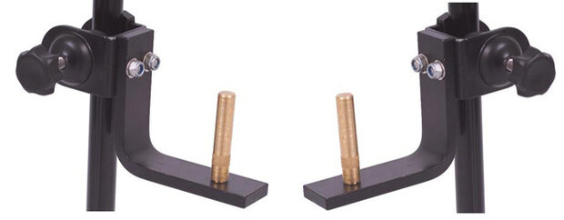 studioklemmen CBH-1 koper 5,3 x 1 cm zwart 2-delig