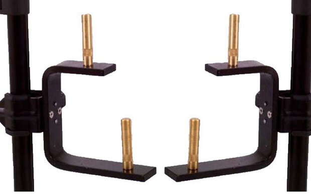 studioklemmen CBH-2 koper 5,3 x 1 cm zwart 2-delig