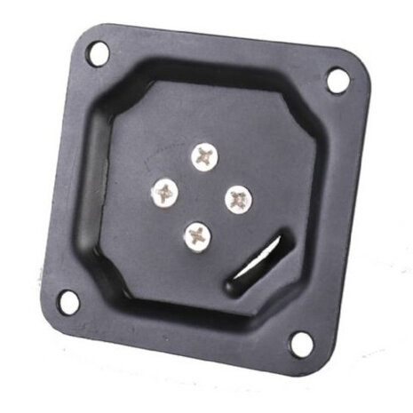 spigot-adapter 2-in-1 MBH-700S 8 cm staal zwart