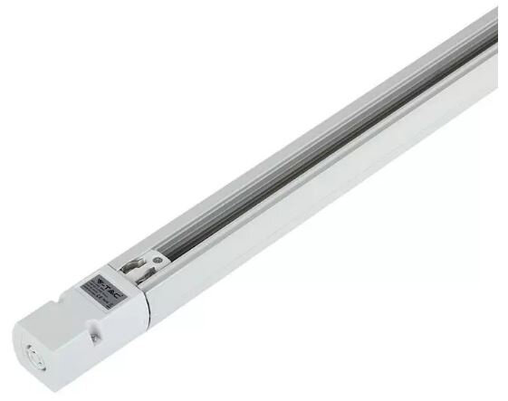 rail voor railverlichting 1 meter aluminium wit