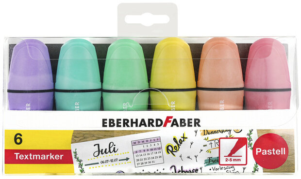 markeerstiften Mini Pastel 2 - 5 mm 6 stuks