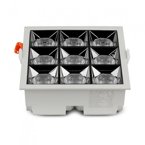 plafondlamp VT-2-36 led 13 cm 36W 5700K 2880lm IP20 wit