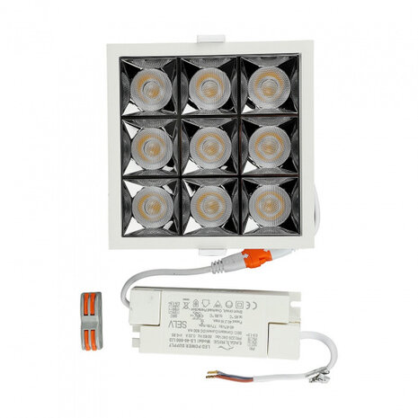 plafondlamp VT-2-36 led 13 cm 36W 5700K 2880lm IP20 wit