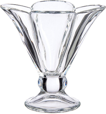 ijscoupe 200 ml 12,5 x 12 cm glas transparant