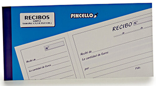 notitieblok bon 21 x 10,5 x 0,5 cm papier 70 stuks