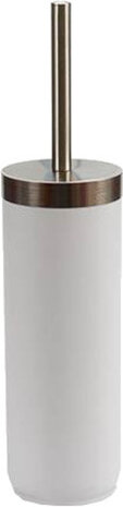 toiletborstel 38,5 x 9,5 cm RVS wit/zilver 2-delig